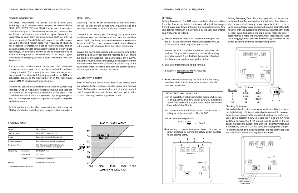 Dwyer BAT User Manual | Page 2 / 3