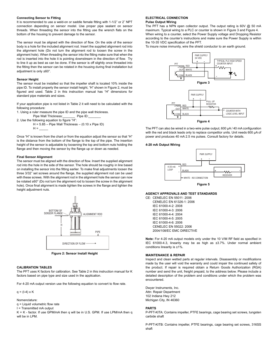 Dwyer PFT User Manual | Page 2 / 4