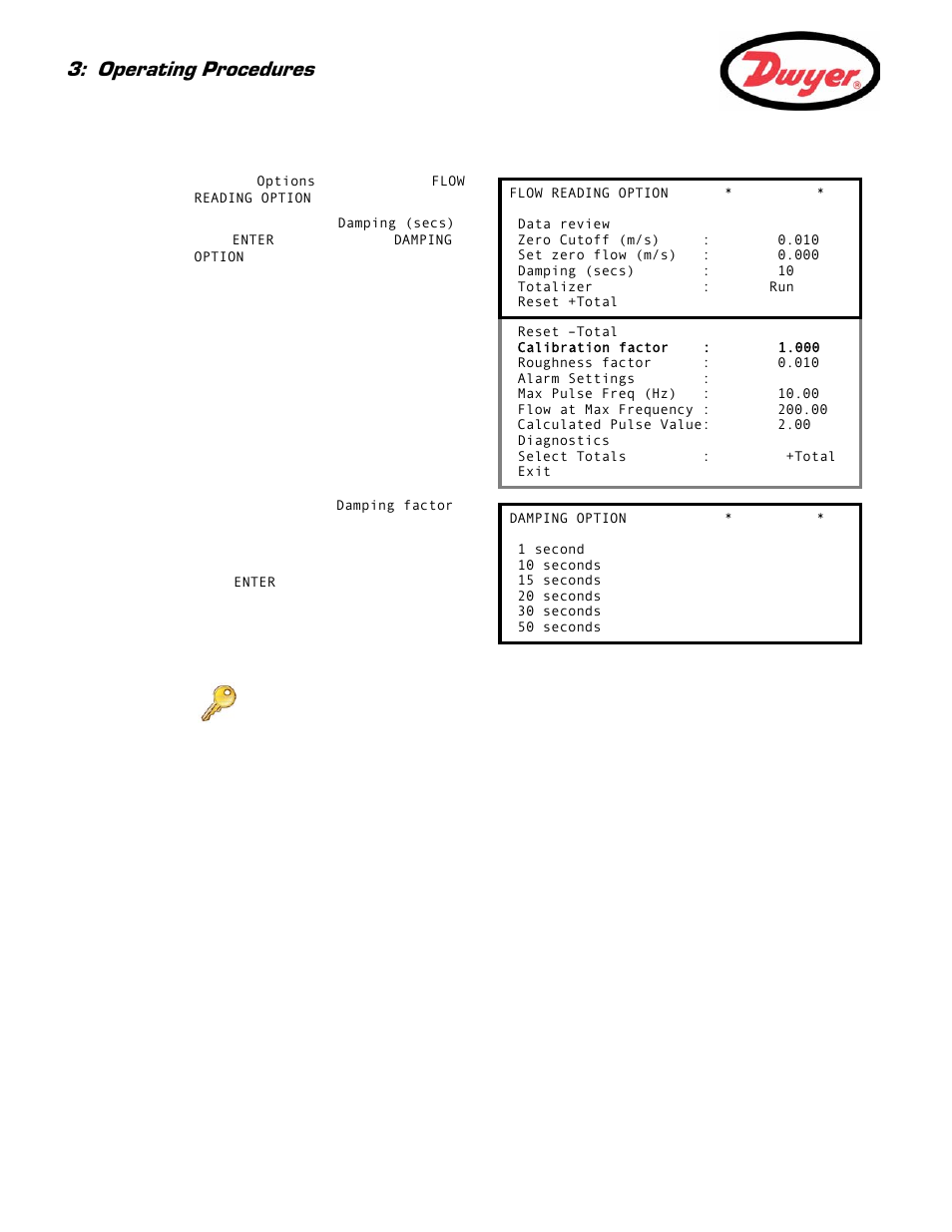 Operating procedures | Dwyer UFB User Manual | Page 28 / 48
