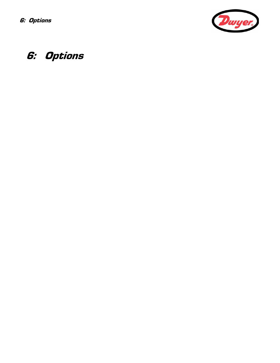 Options, 1 large pipe diameter transducers, 2 transducer holder options | 3 extended signal cable options, Options 40 | Dwyer UFB User Manual | Page 44 / 48