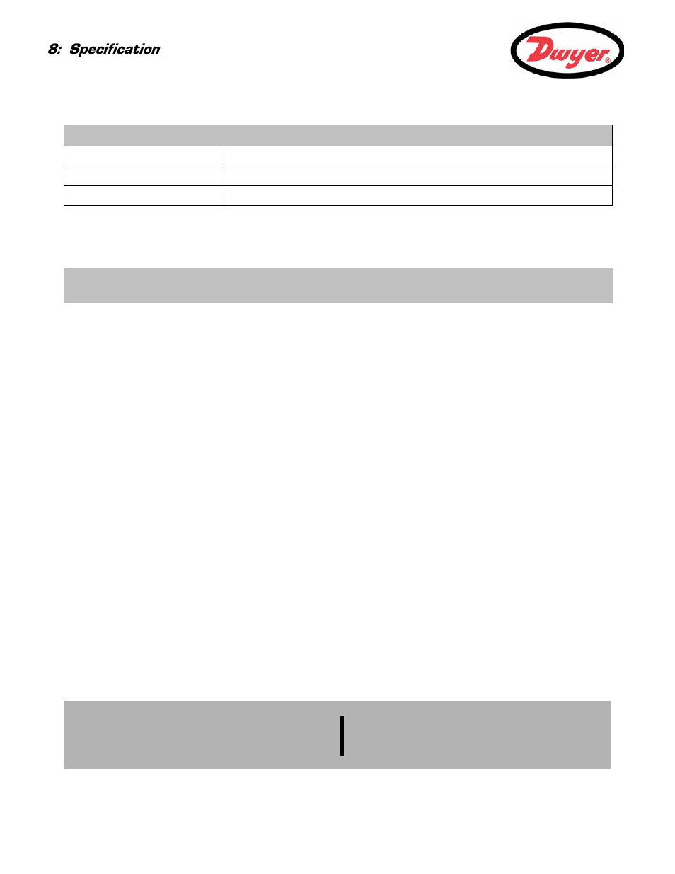 Dwyer instruments, inc, Specification | Dwyer UFC User Manual | Page 56 / 56
