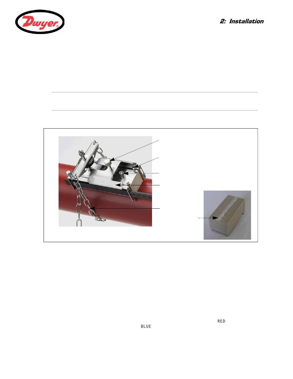 3 fitting the transducers, Installation | Dwyer Series PUB User Manual | Page 13 / 44