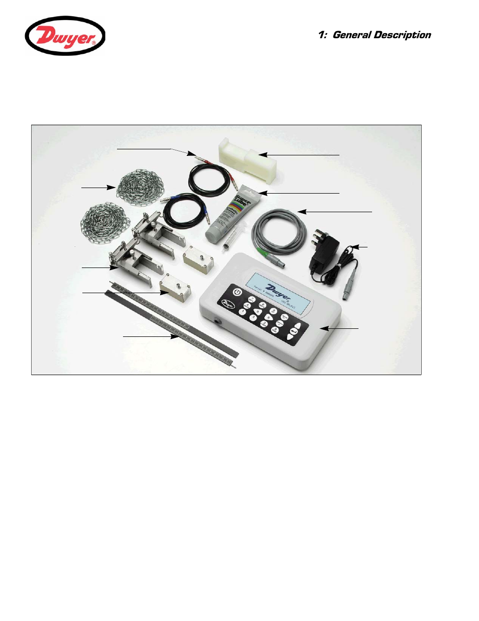 3 supplied hardware, Standard equipment, General description | Dwyer Series PUB User Manual | Page 7 / 44