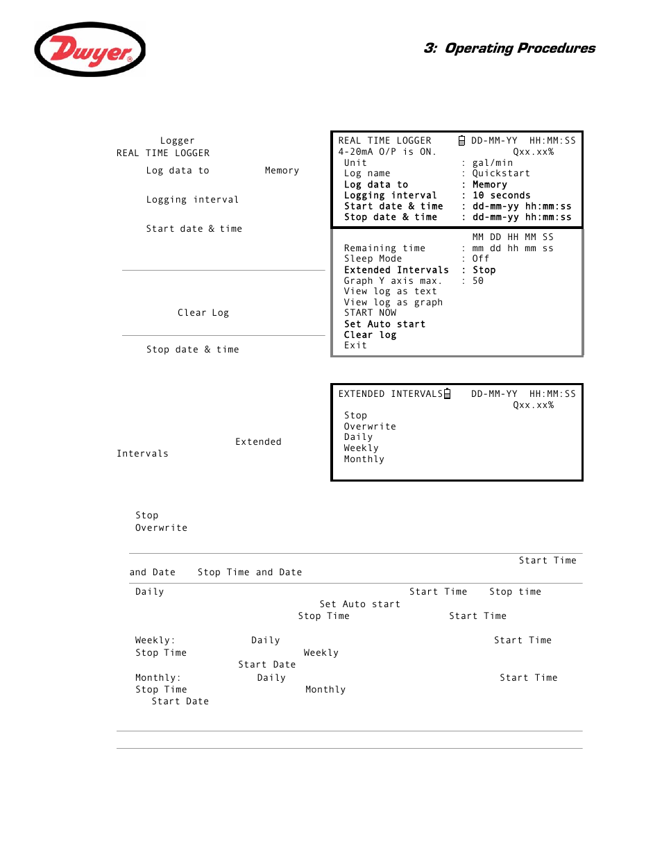 Operating procedures | Dwyer Series PUF User Manual | Page 33 / 57