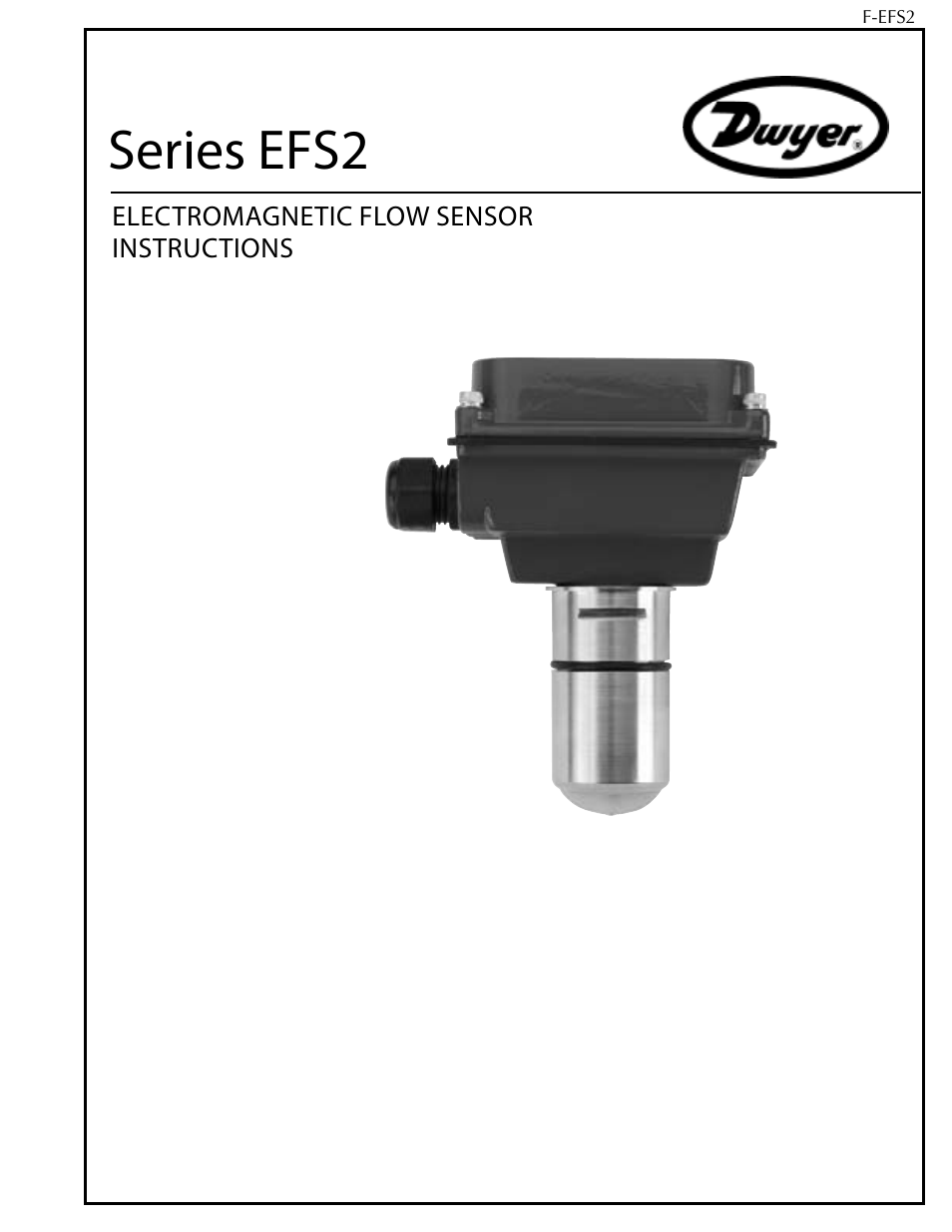 Dwyer EFS2 User Manual | 7 pages