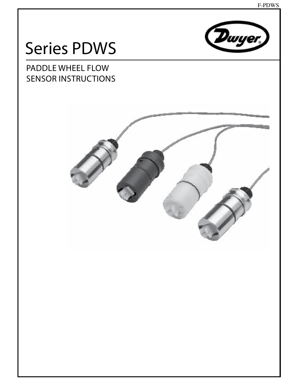 Dwyer PDWS User Manual | 7 pages