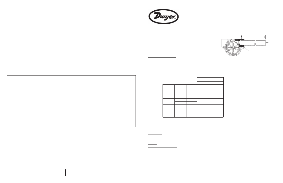 Dwyer SF2 User Manual | 2 pages