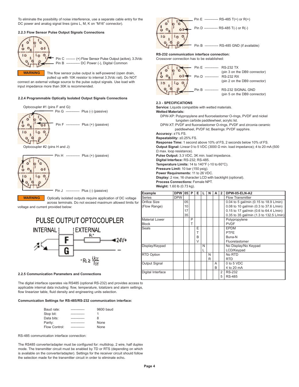 Dwyer DPW User Manual | Page 4 / 26