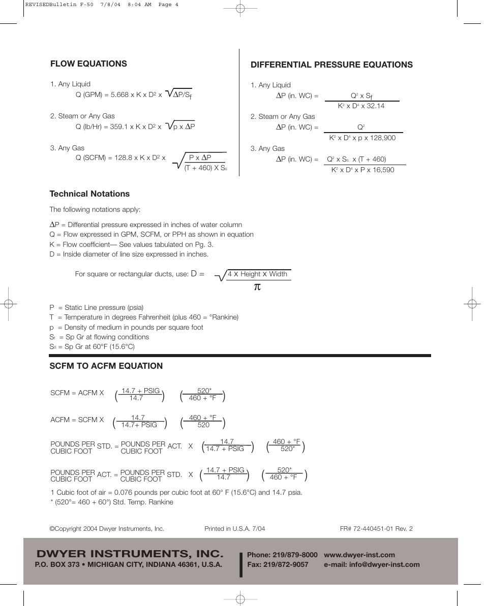 Dwyer instruments, inc | Dwyer DS-300 User Manual | Page 4 / 4