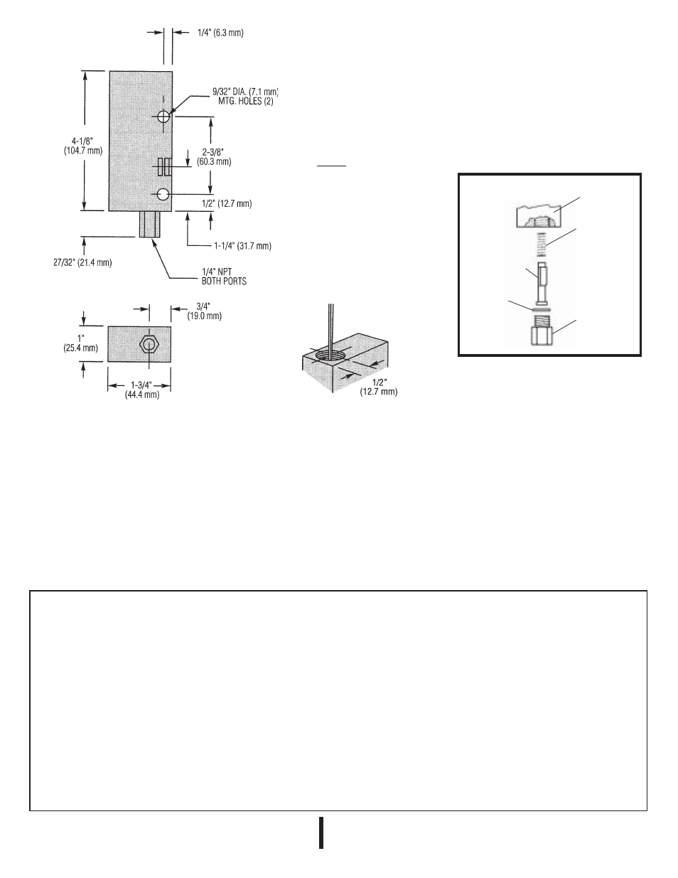 Dwyer instruments,inc, Dimensions, Maintenance | Important points, Maintenance/repair | Dwyer P1 User Manual | Page 2 / 2