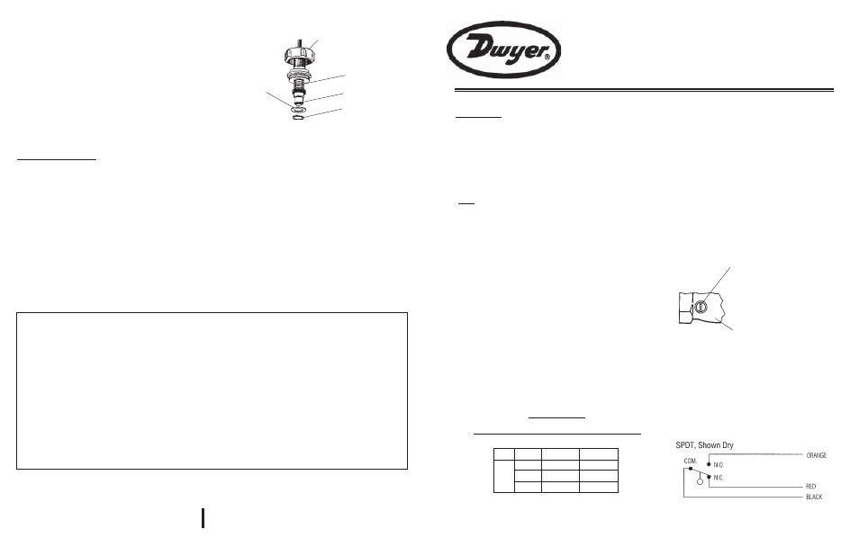 Dwyer GVS User Manual | 2 pages