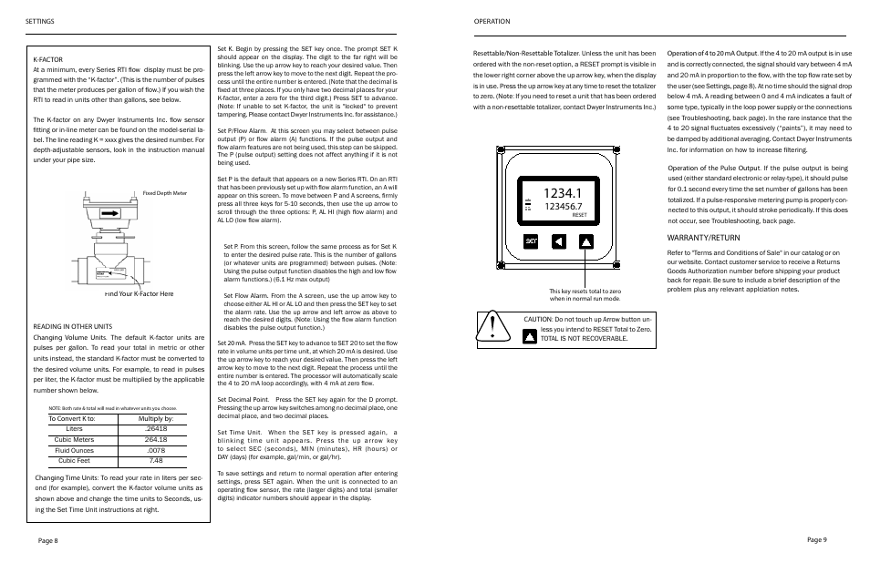 Warranty/return | Dwyer RTI User Manual | Page 6 / 7