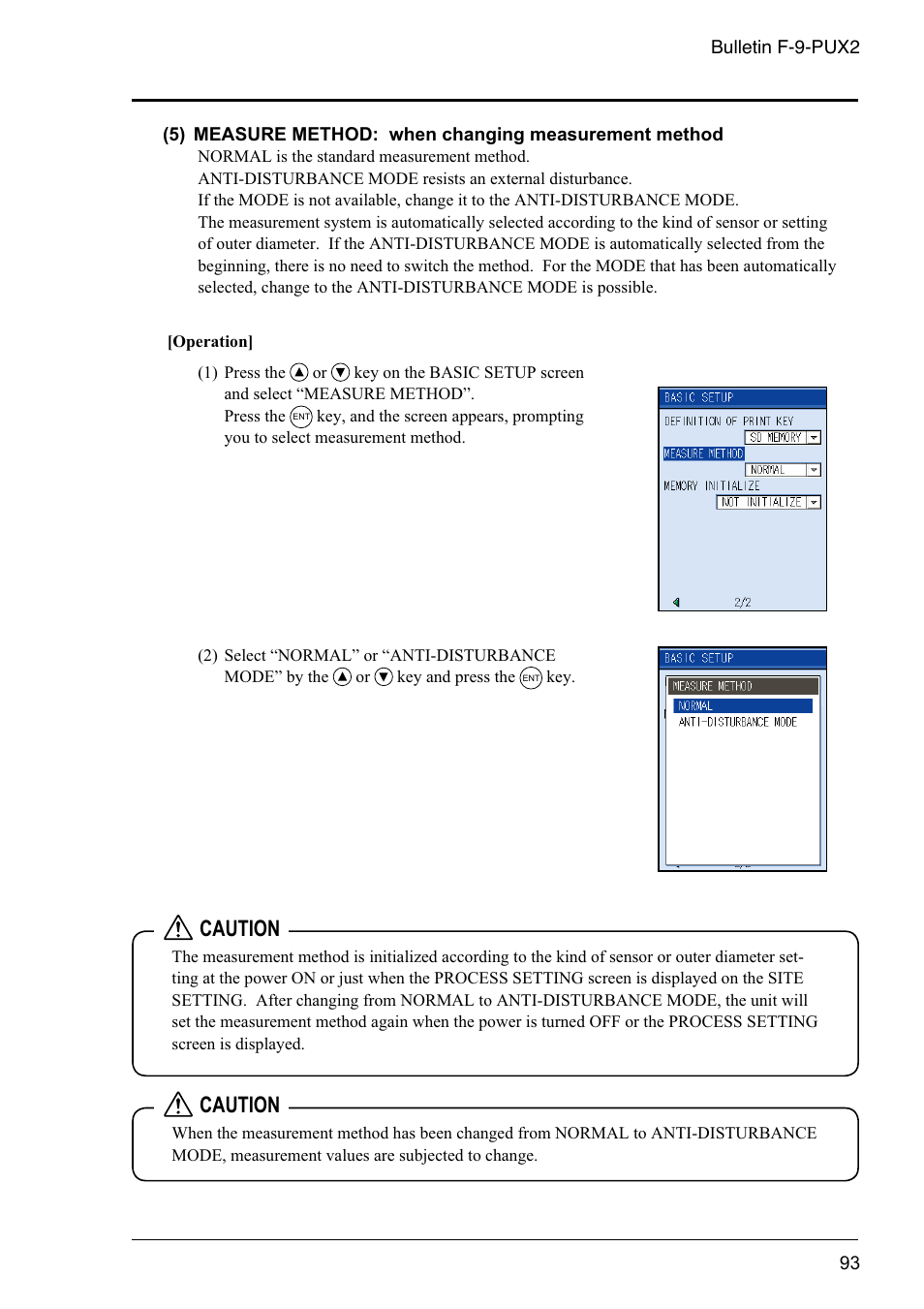 Caution | Dwyer PSX2 User Manual | Page 102 / 189