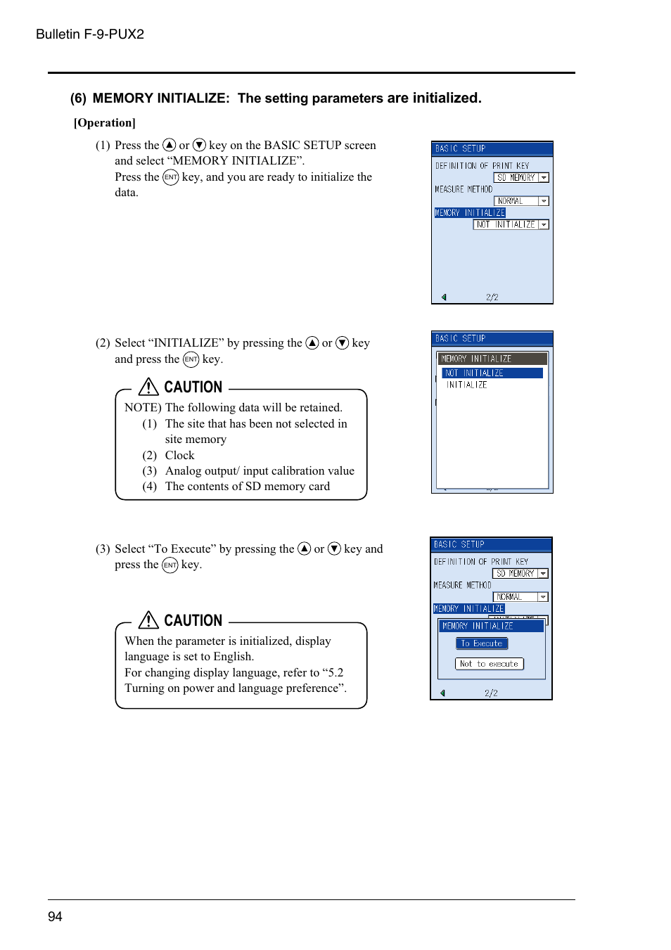 Caution | Dwyer PSX2 User Manual | Page 103 / 189