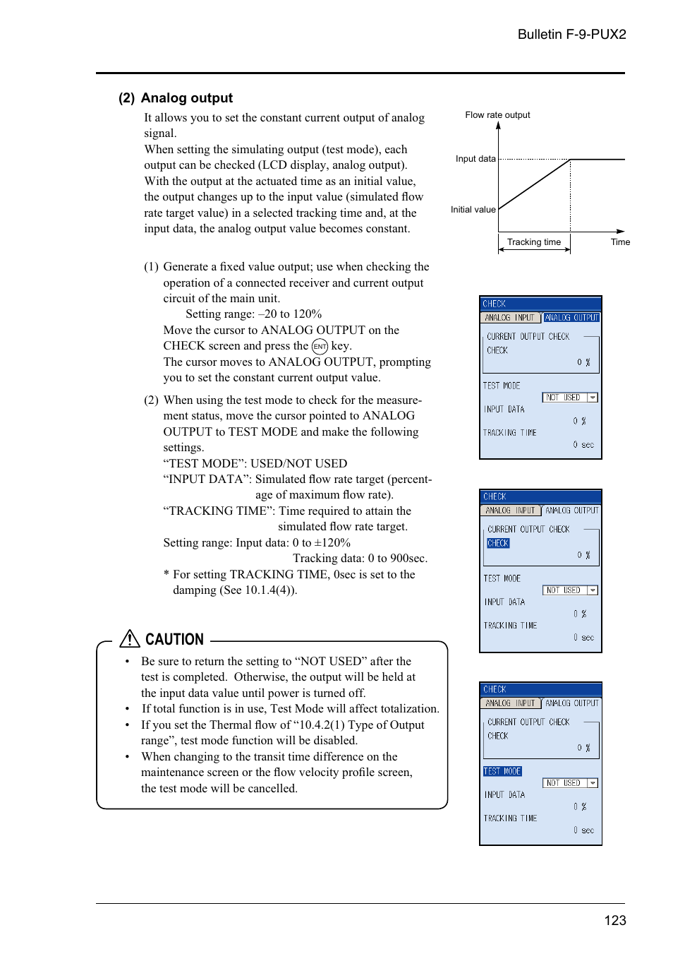 Caution | Dwyer PSX2 User Manual | Page 132 / 189