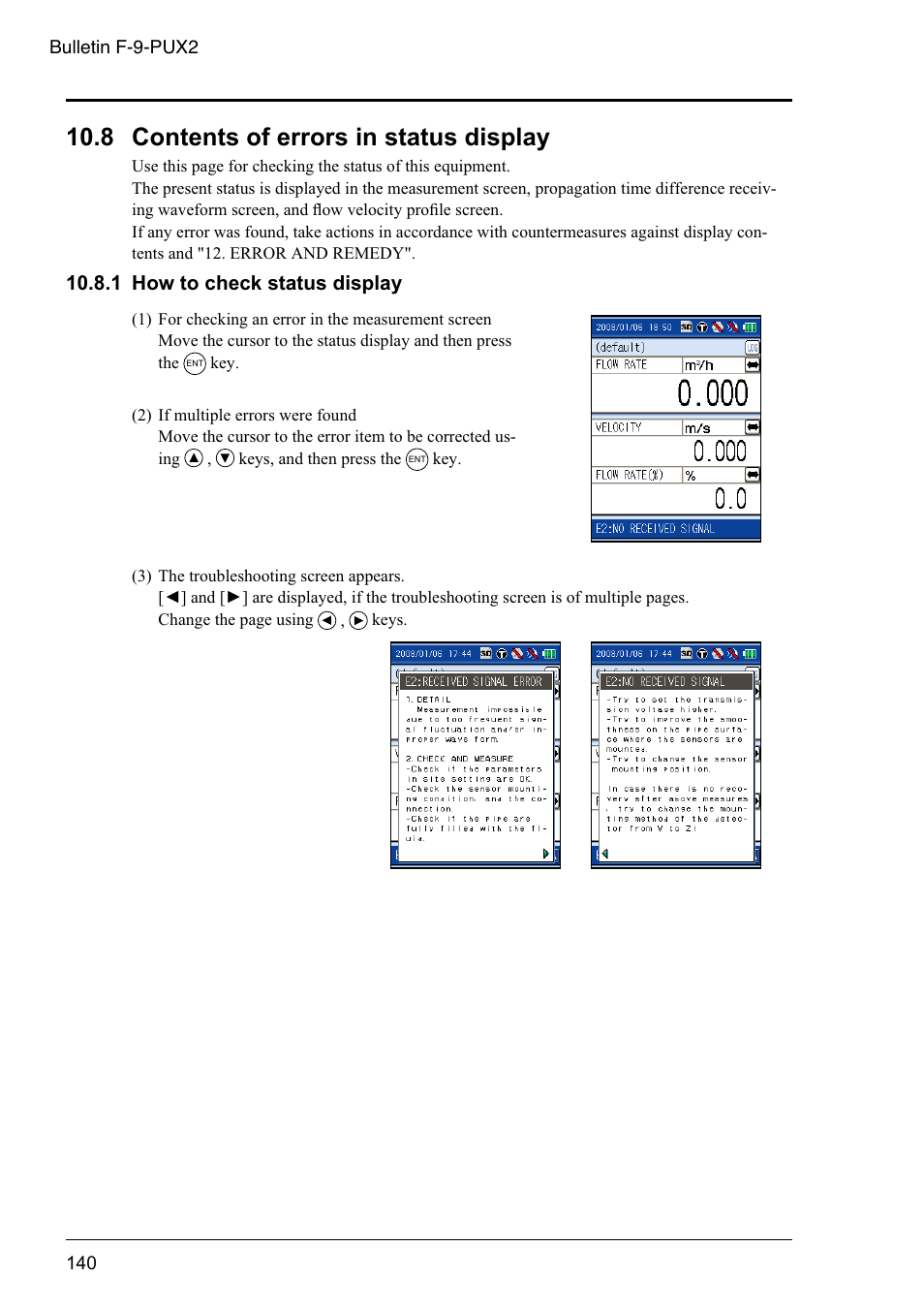 8 contents of errors in status display, 1 how to check status display | Dwyer PSX2 User Manual | Page 149 / 189