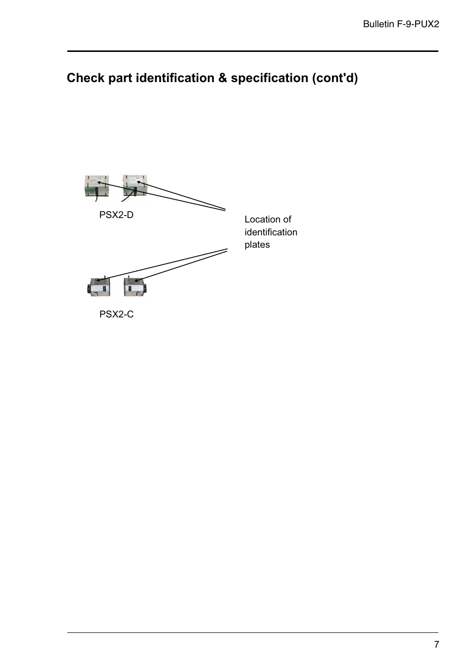 Check part identification & specification (cont'd) | Dwyer PSX2 User Manual | Page 16 / 189