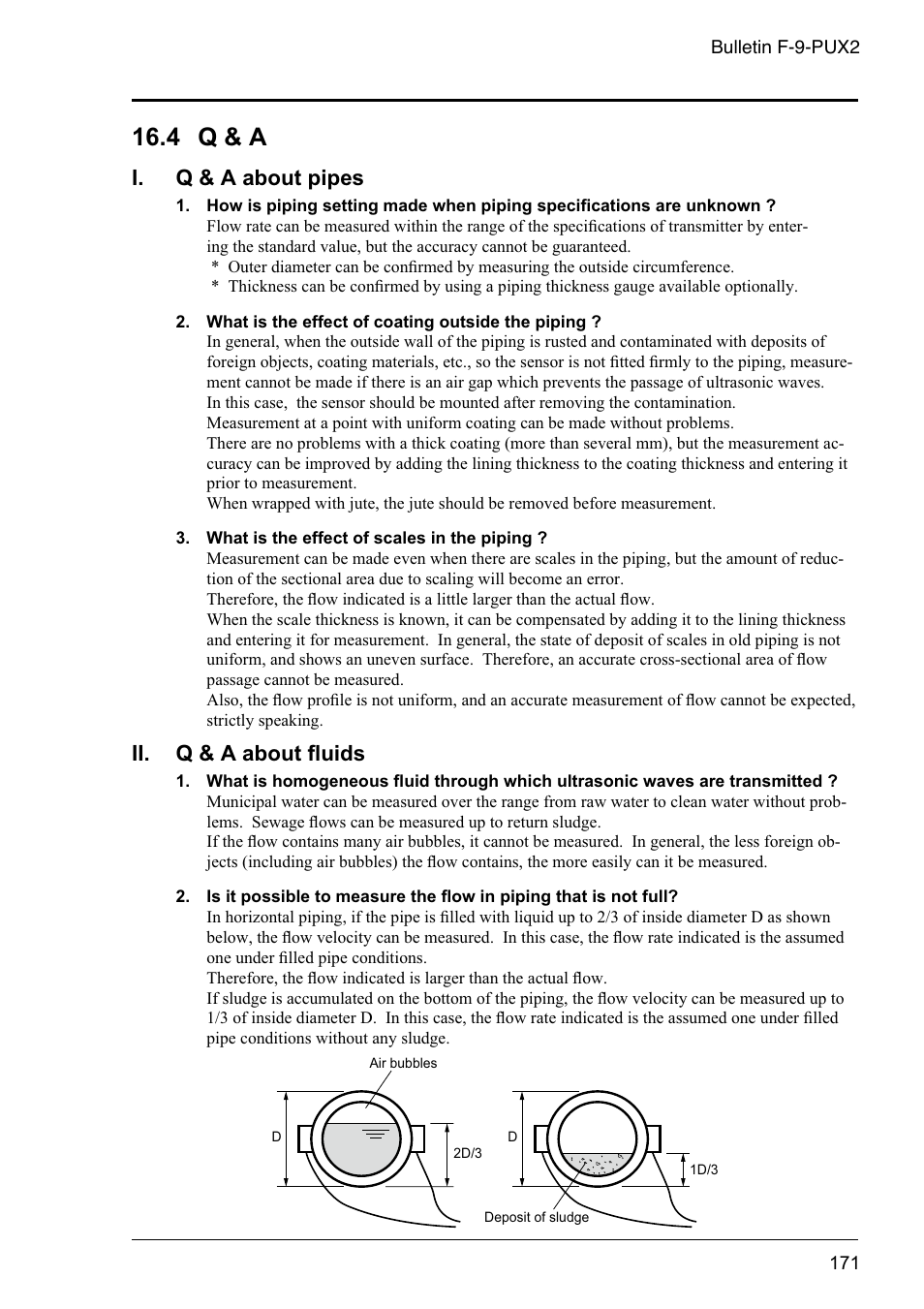 4 q & a, I. q & a about pipes, Ii. q & a about ﬂ uids | Dwyer PSX2 User Manual | Page 180 / 189