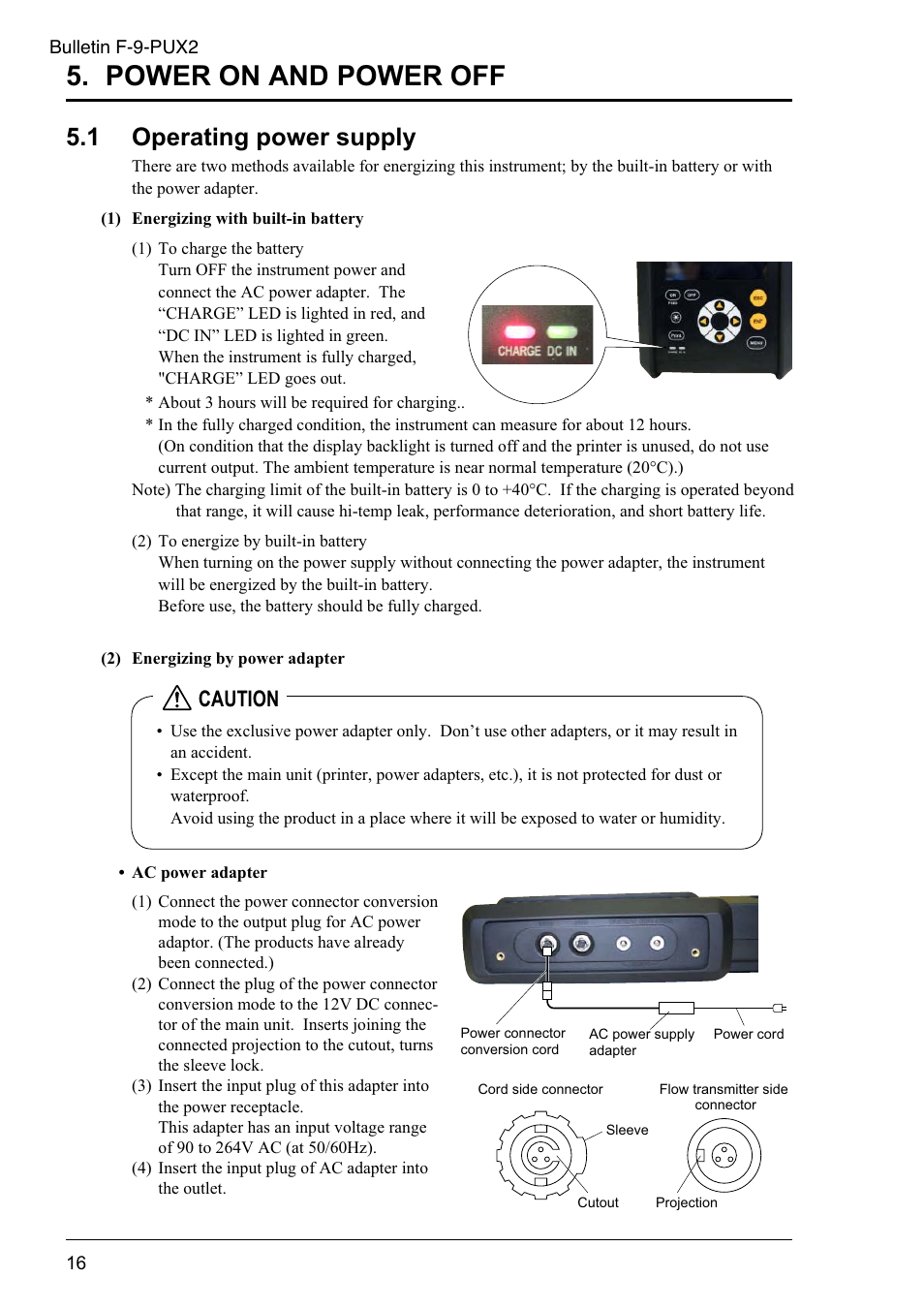 Power on and power off, 1 operating power supply, Caution | Dwyer PSX2 User Manual | Page 25 / 189