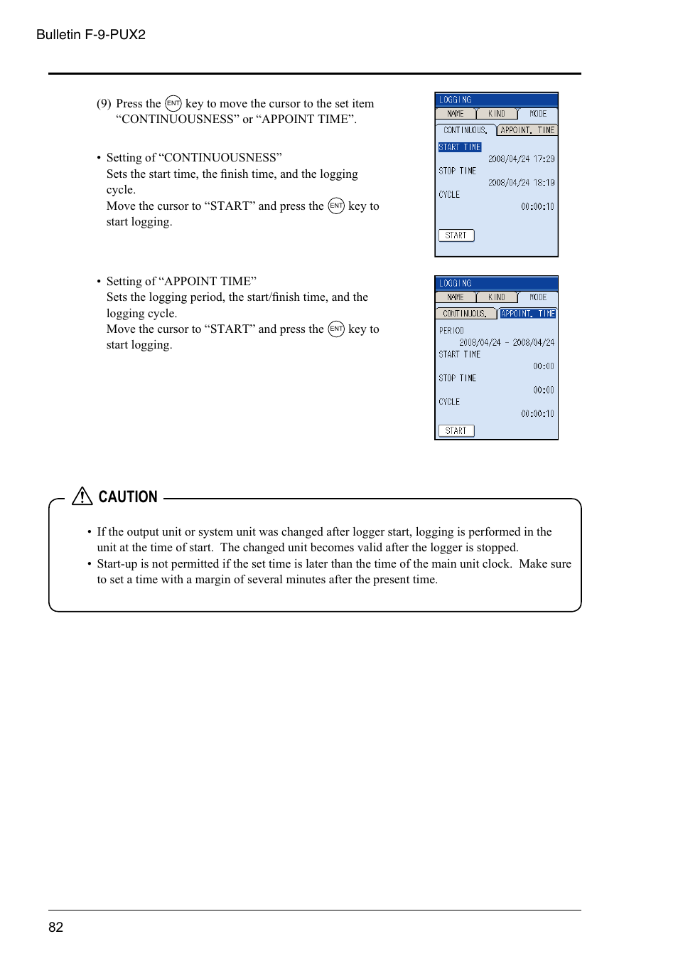 Caution | Dwyer PSX2 User Manual | Page 91 / 189