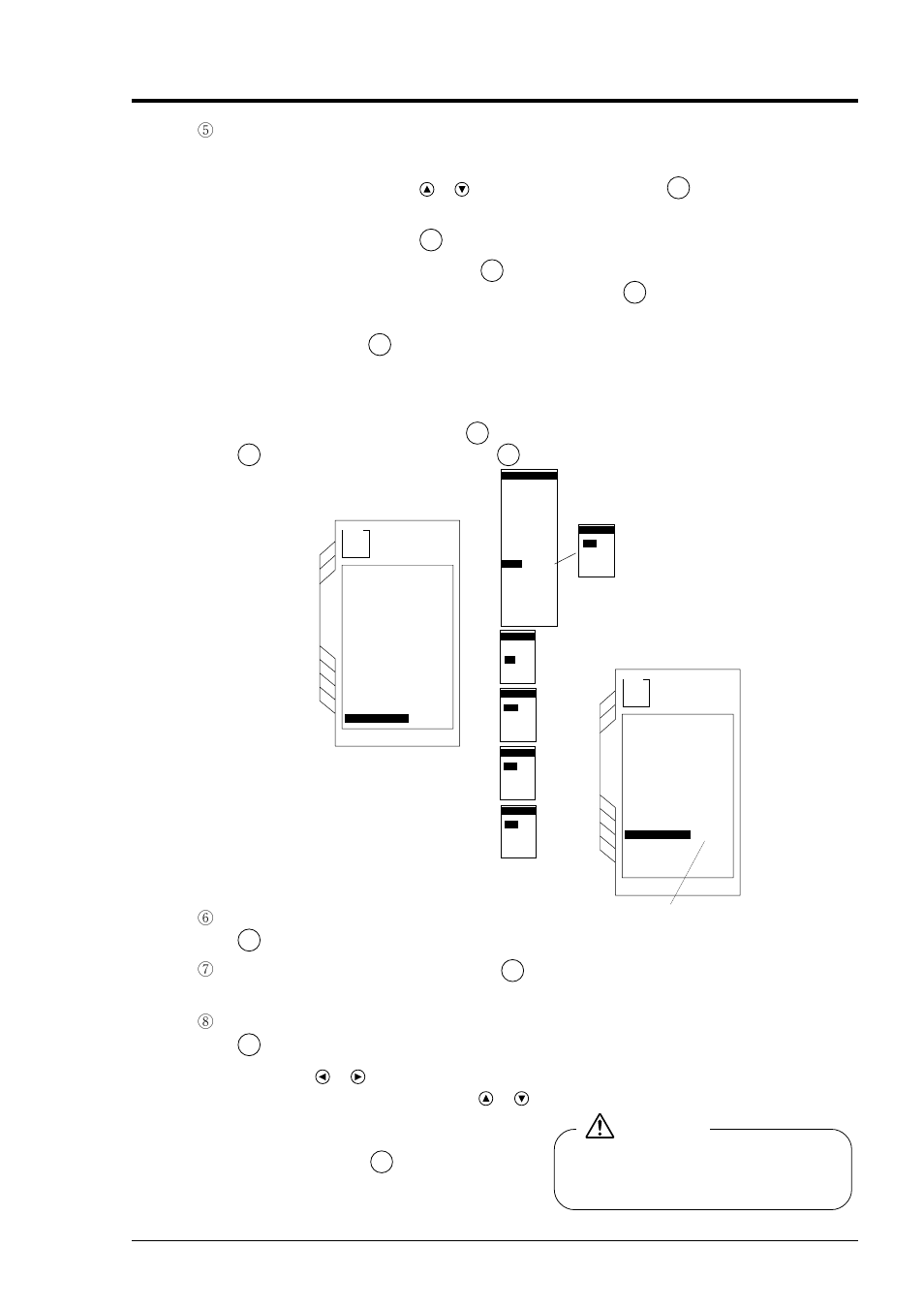 Caution, Bulletin f-68, H] select “flow rate” and press the | Key. move the cursor to [m, H], select “on” and press the, Key. to close the screen, press the, Key. y select “start date/time” and press the | Dwyer PUX User Manual | Page 50 / 106