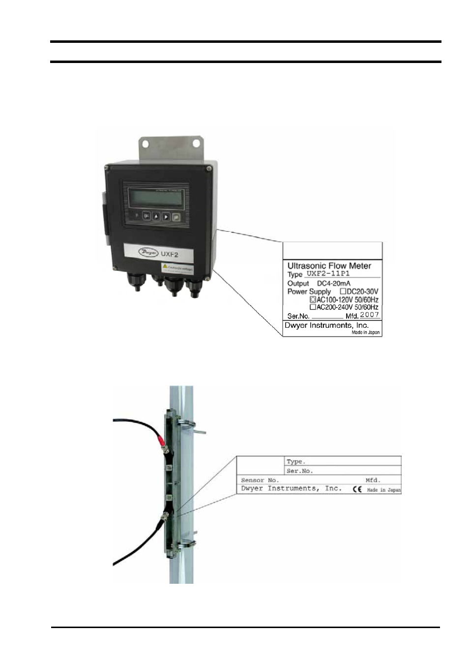 Checking the type and specifications | Dwyer UXF2 User Manual | Page 13 / 130