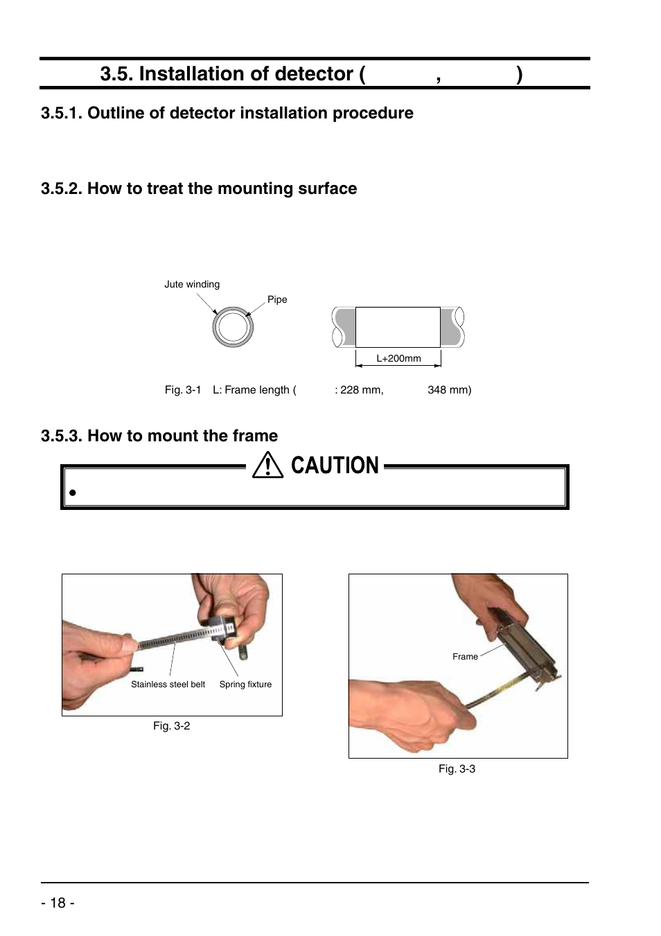 Installation of detector (sx3-a0, sx3-b0), Outline of detector installation procedure, How to treat the mounting surface | How to mount the frame | Dwyer UXF2 User Manual | Page 28 / 130