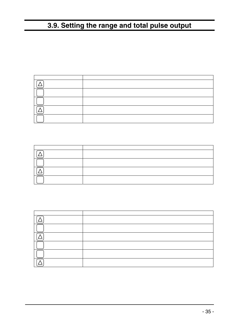 Setting the range and total pulse output | Dwyer UXF2 User Manual | Page 45 / 130