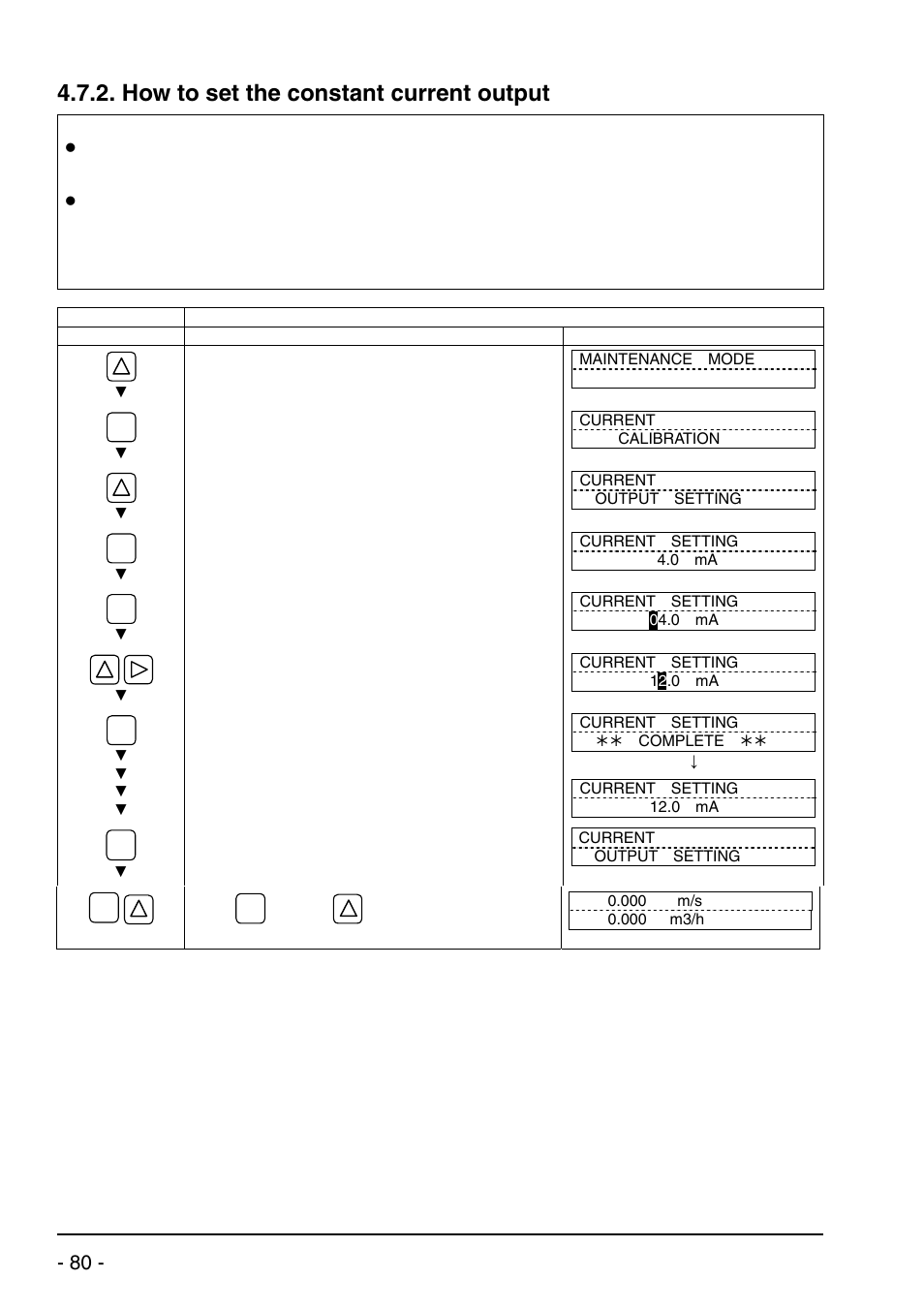 How to set the constant current output | Dwyer UXF2 User Manual | Page 90 / 130