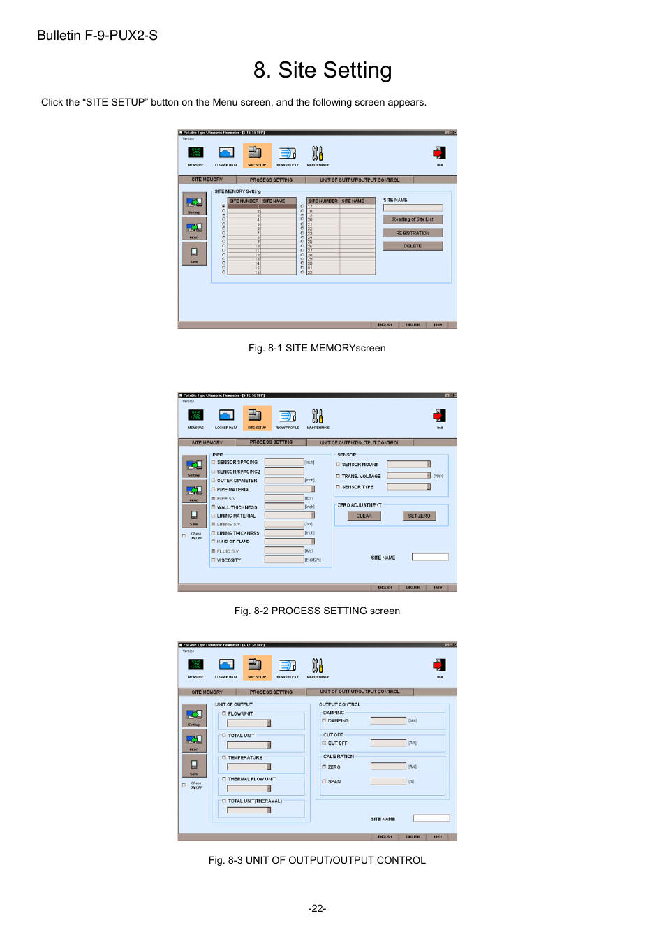 Site setting | Dwyer PUX2 User Manual | Page 24 / 43