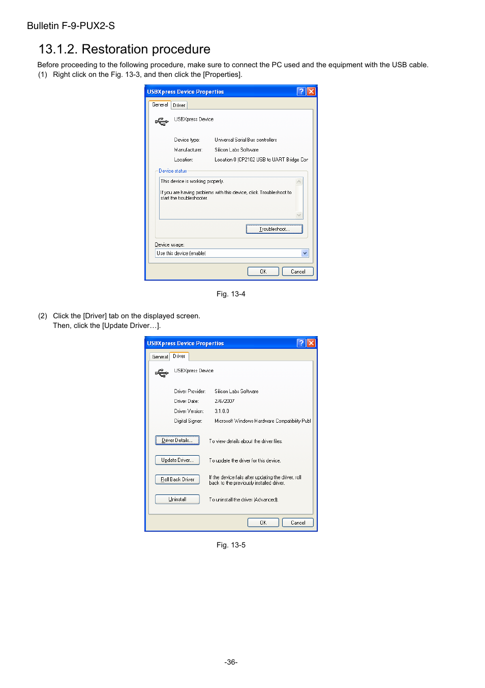 Restoration procedure | Dwyer PUX2 User Manual | Page 38 / 43