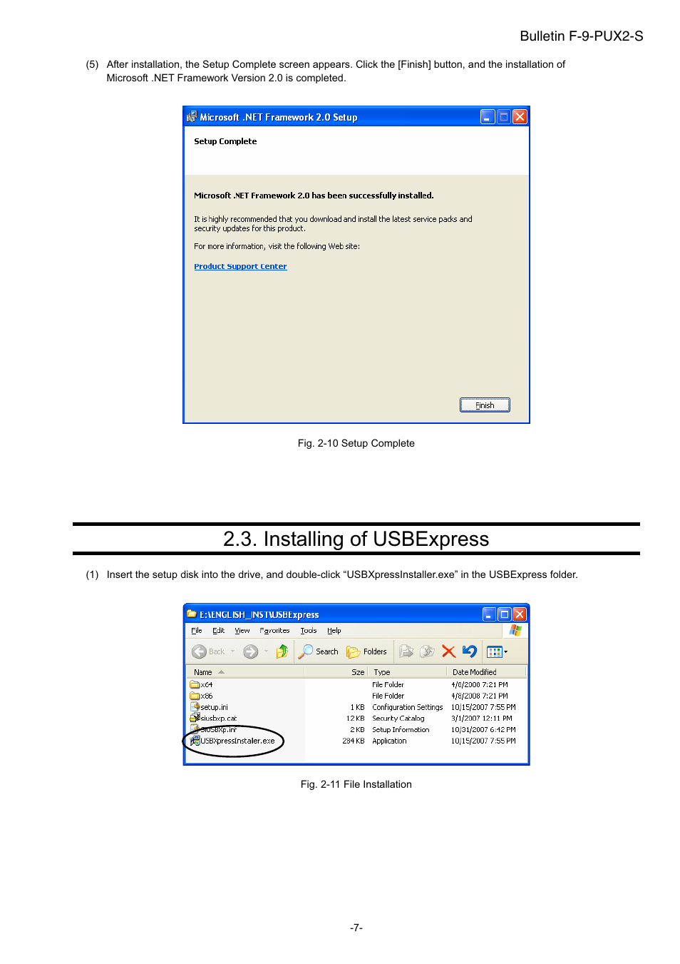 Installing of usbexpress | Dwyer PUX2 User Manual | Page 9 / 43