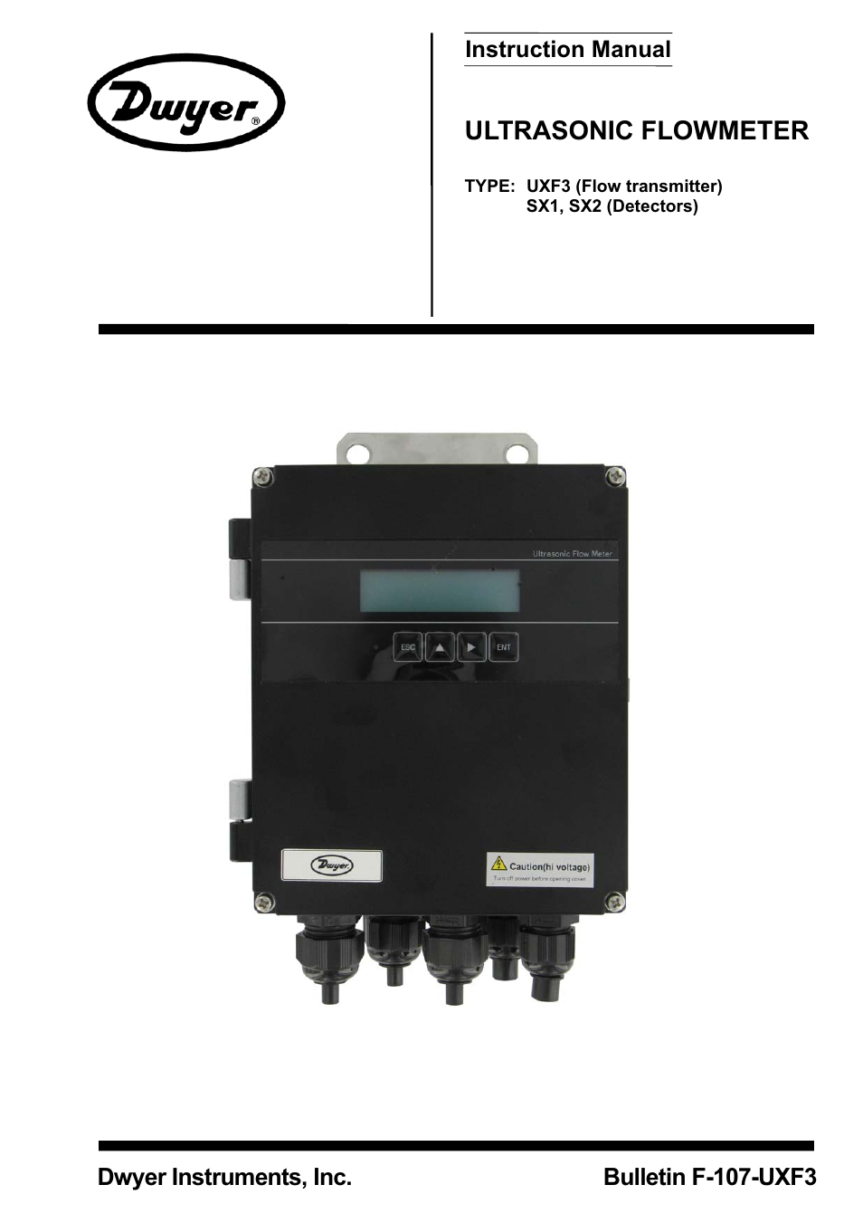 Dwyer UXF3 User Manual | 141 pages