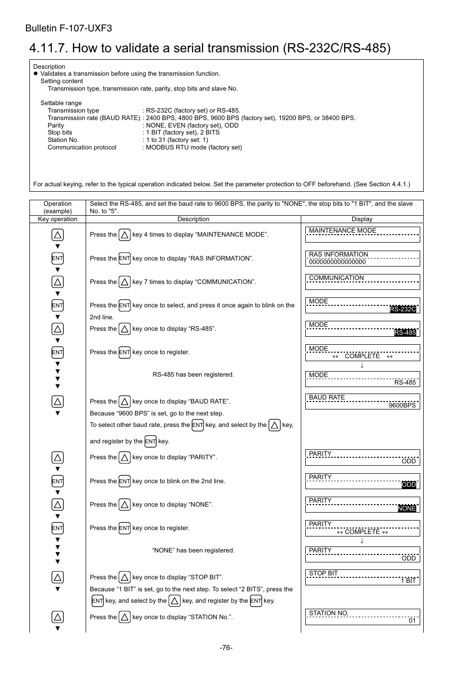 Bulletin f-107-uxf3 | Dwyer UXF3 User Manual | Page 84 / 141