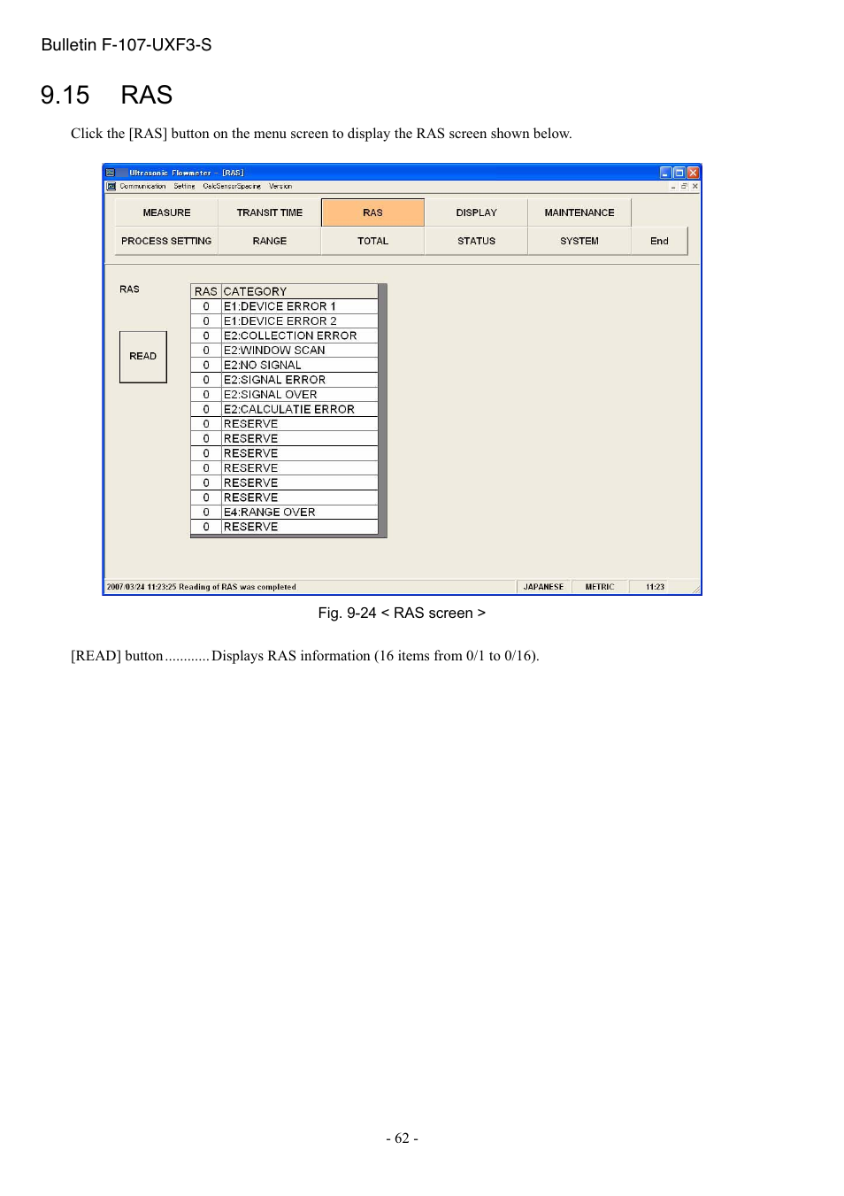 15 ras | Dwyer UXF3 User Manual | Page 66 / 73