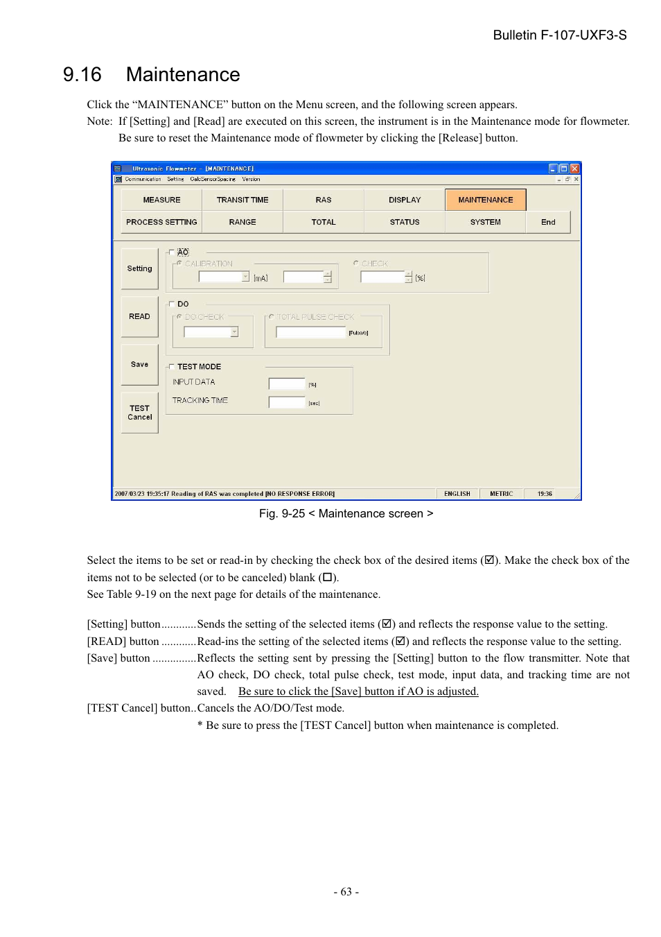 Maintenance, 16 maintenance | Dwyer UXF3 User Manual | Page 67 / 73