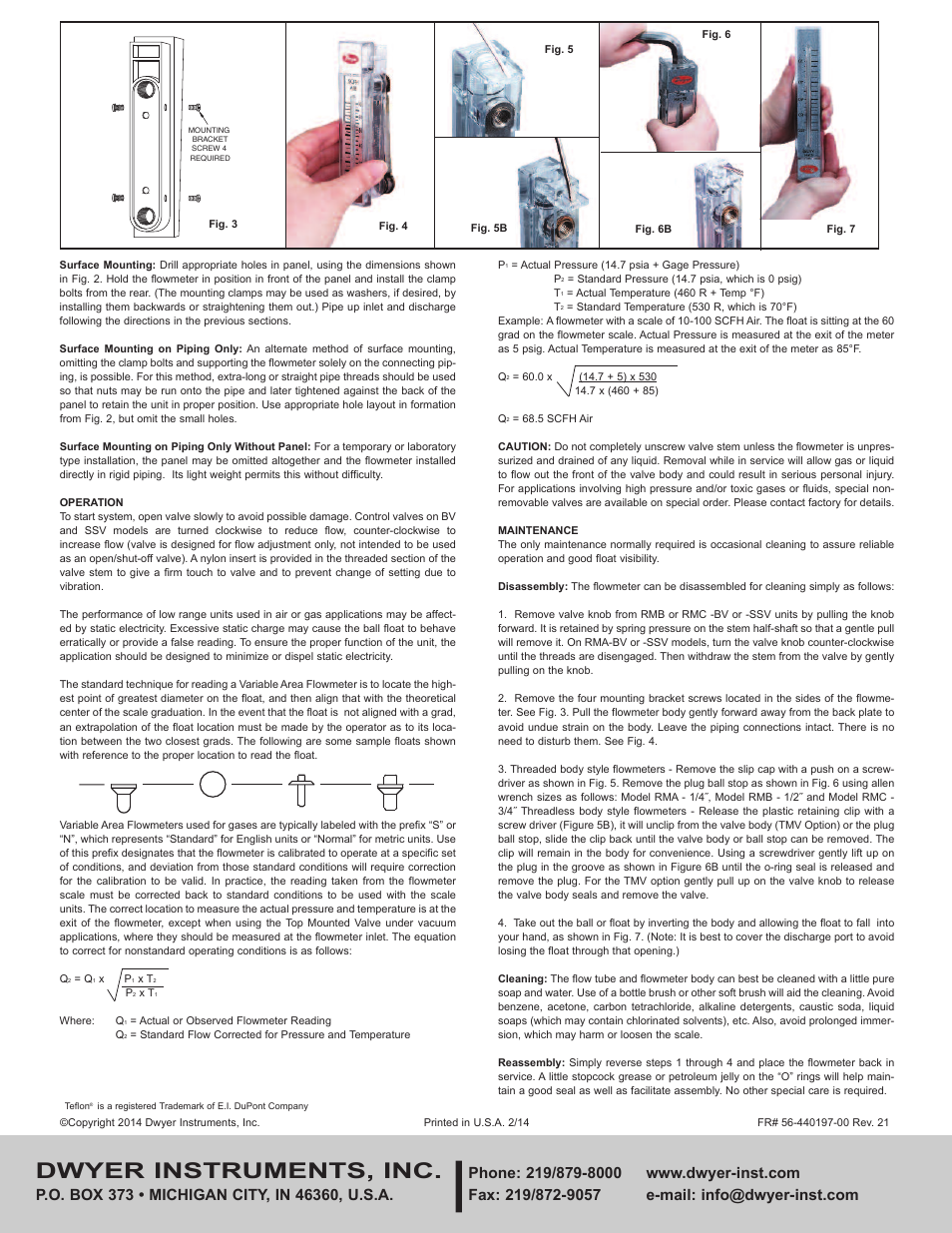 Dwyer instruments, inc | Dwyer RM User Manual | Page 2 / 2