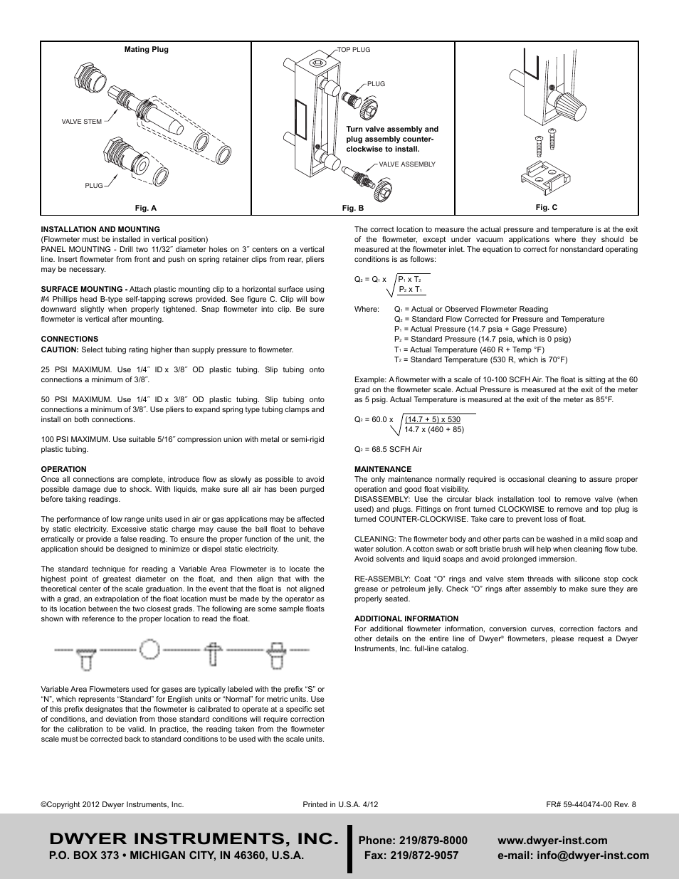 Dwyer instruments, inc | Dwyer MMA User Manual | Page 2 / 2