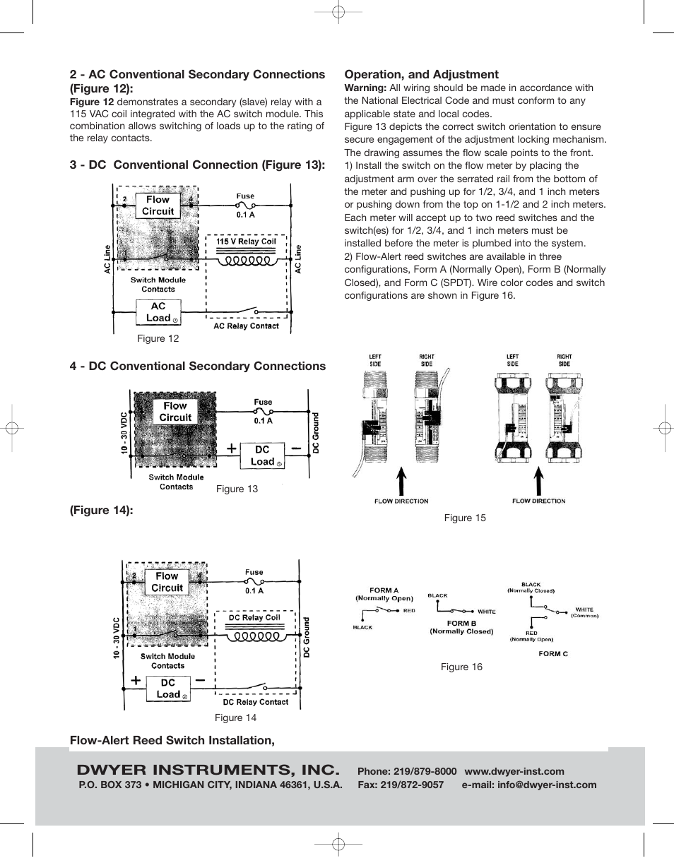 Dwyer instruments, inc | Dwyer FS User Manual | Page 5 / 7