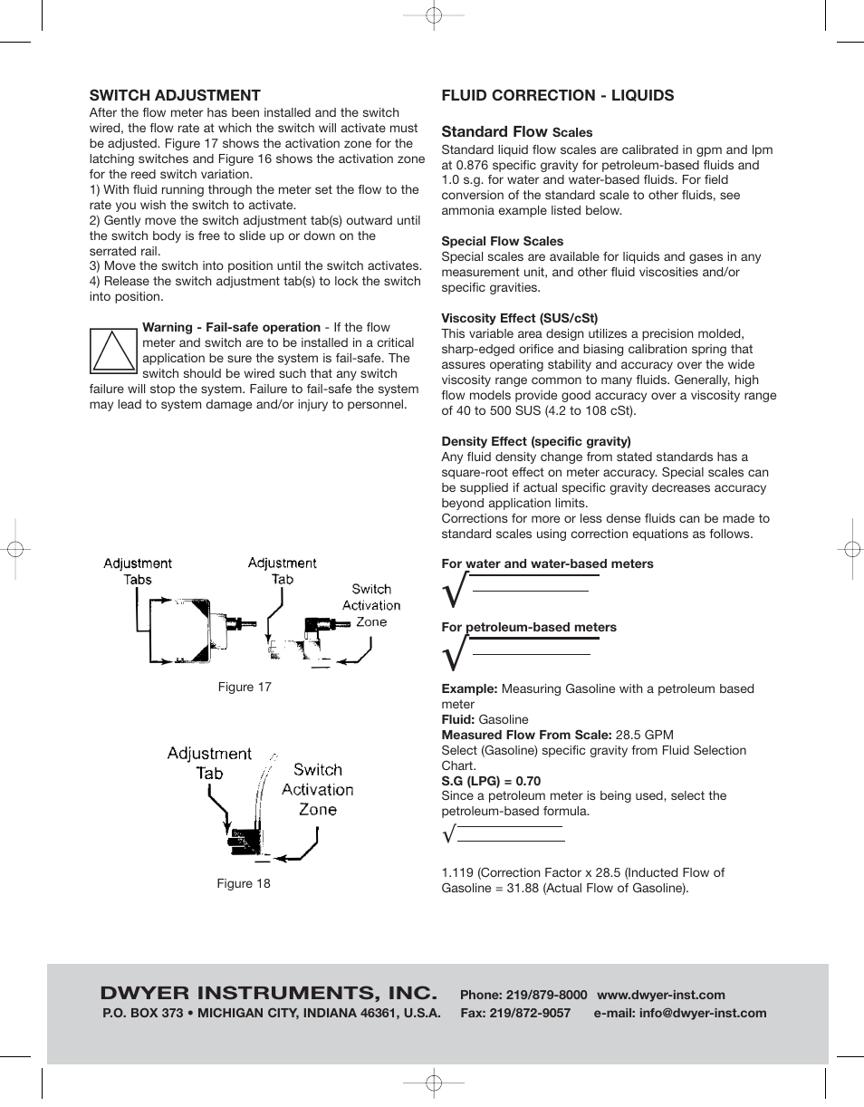 Dwyer FS User Manual | Page 6 / 7
