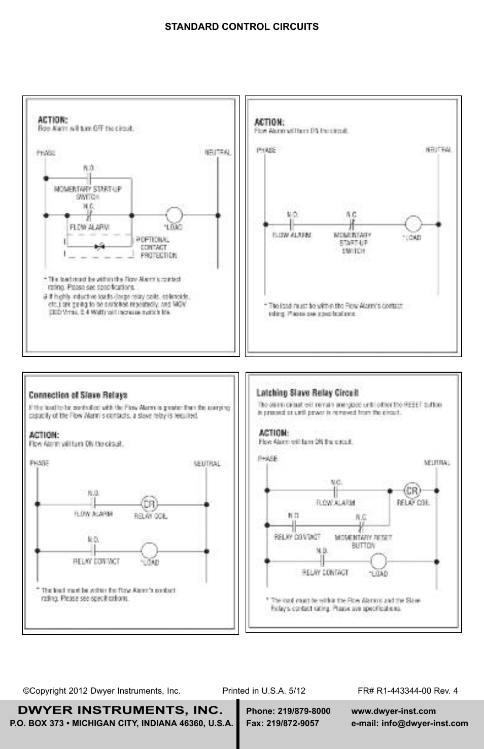 Dwyer instruments, inc | Dwyer HFO User Manual | Page 4 / 4