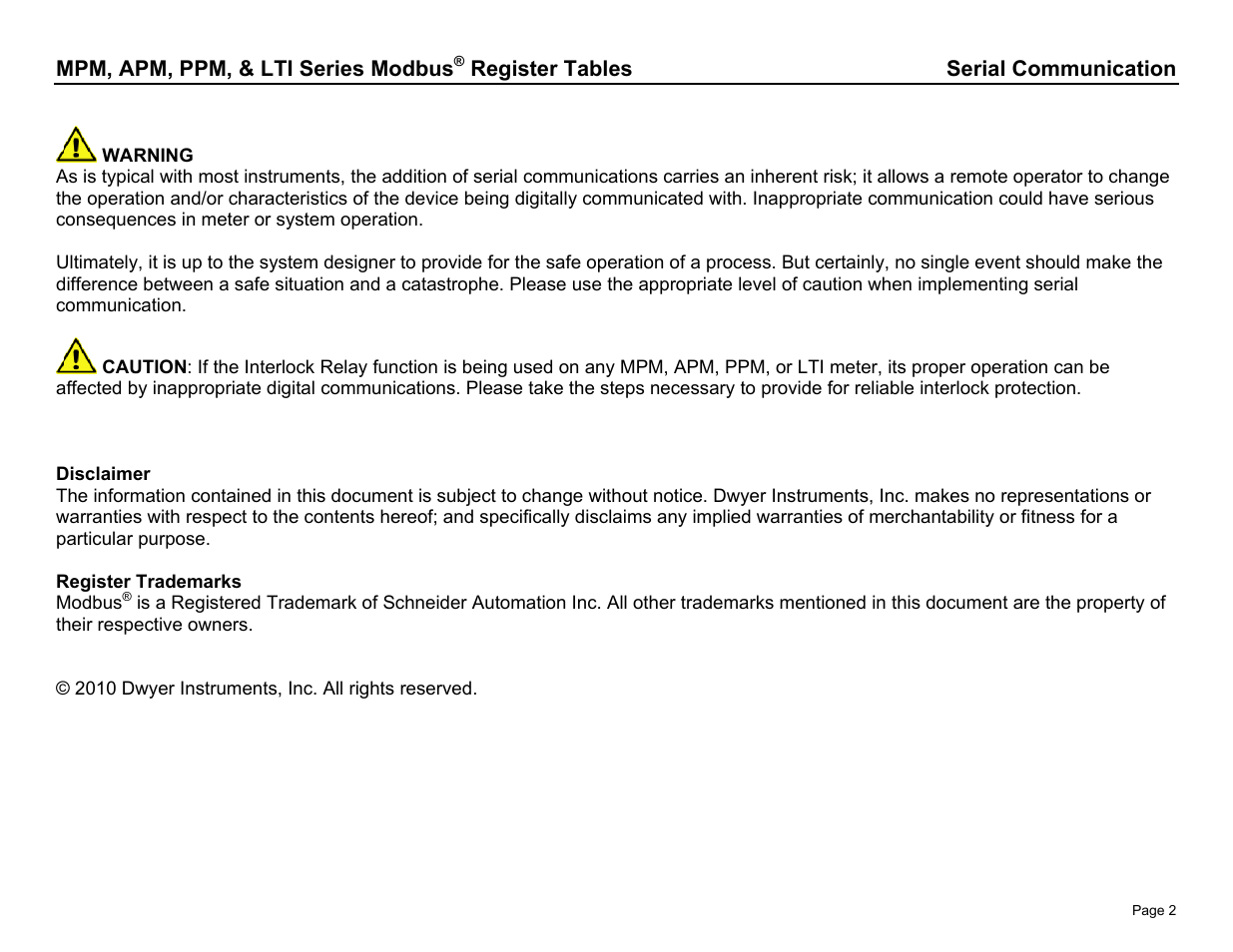 Dwyer PPM User Manual | Page 2 / 36