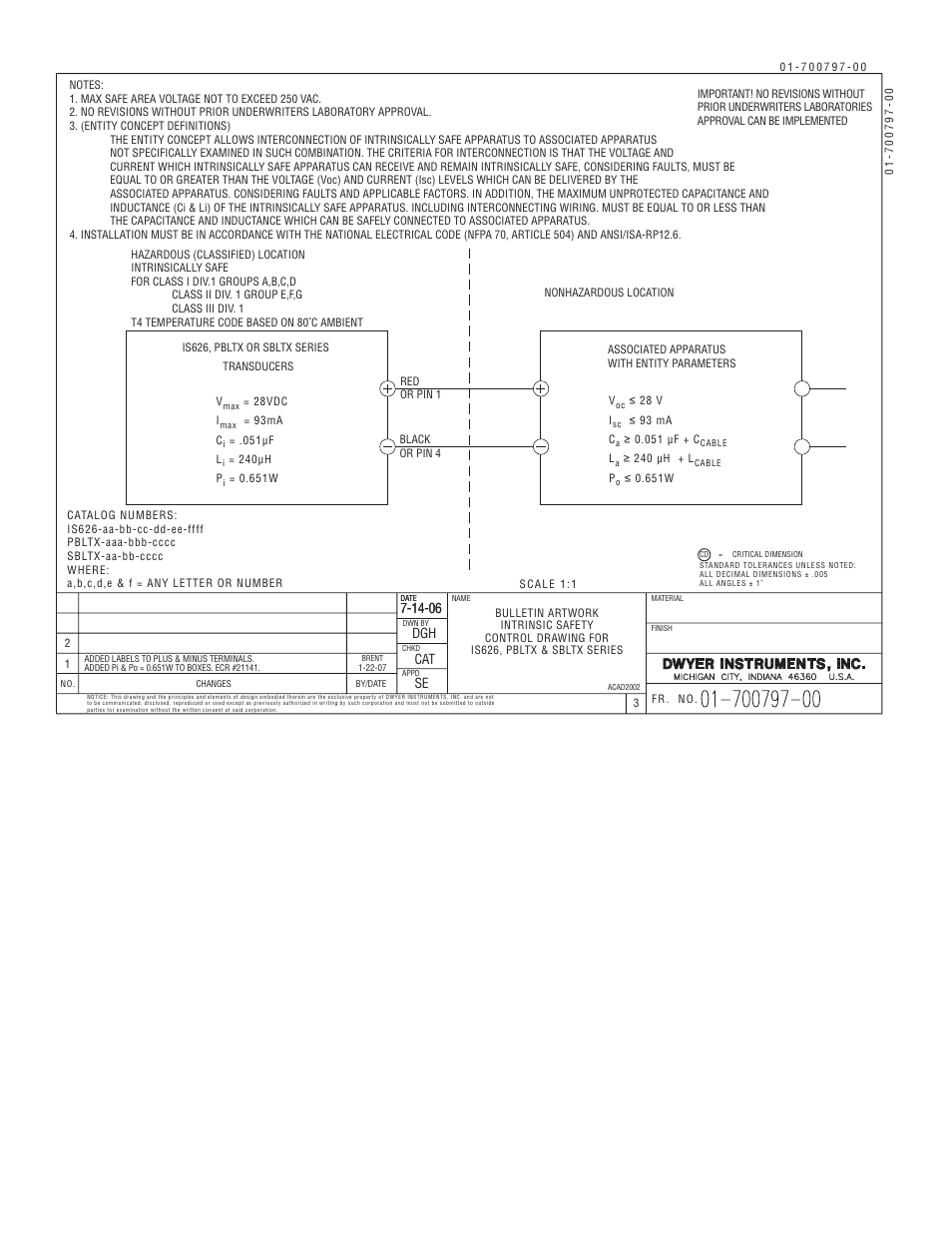 Dwyer PBLTX User Manual | Page 3 / 4