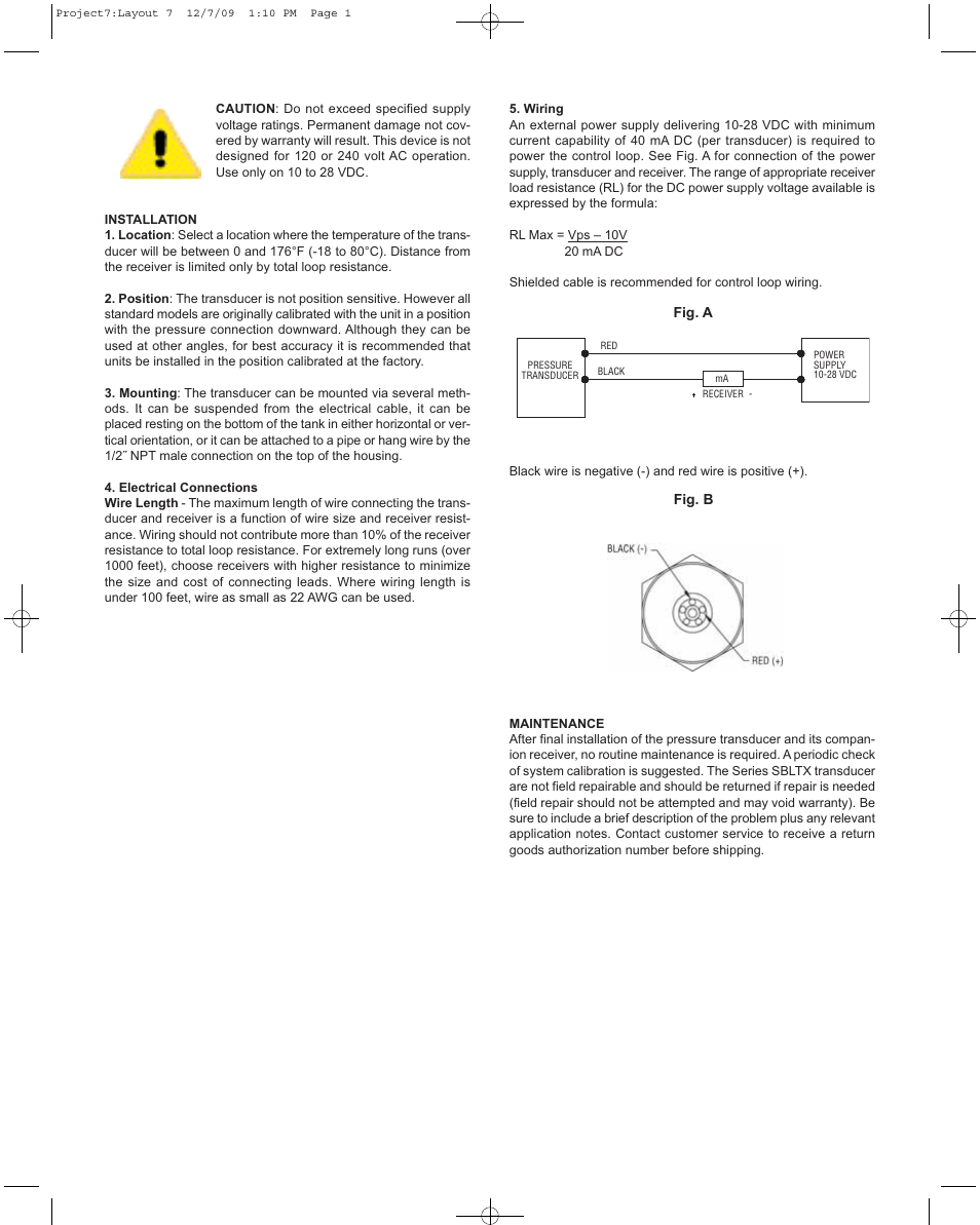 Dwyer SBLTX User Manual | Page 2 / 4