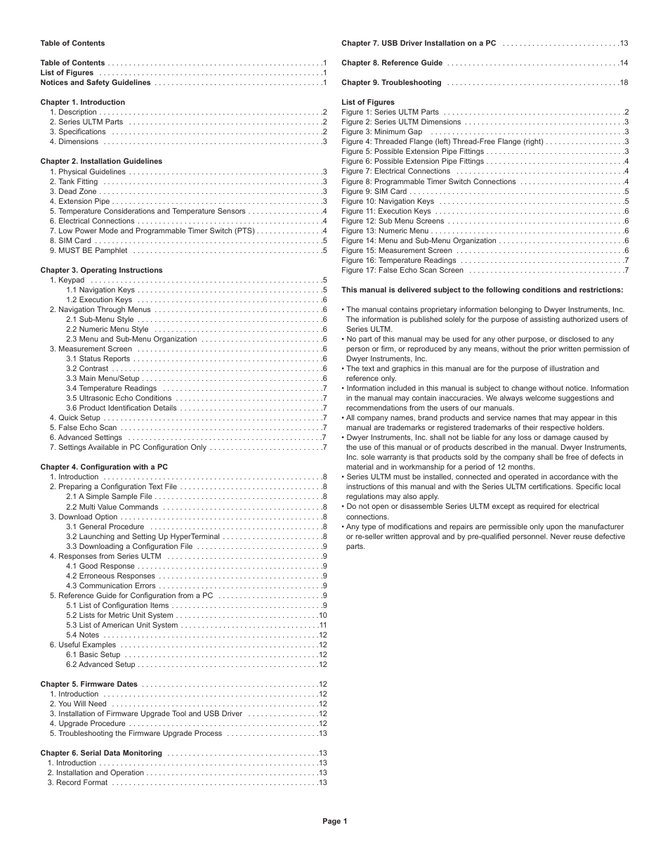 Dwyer ULTM User Manual | Page 2 / 20