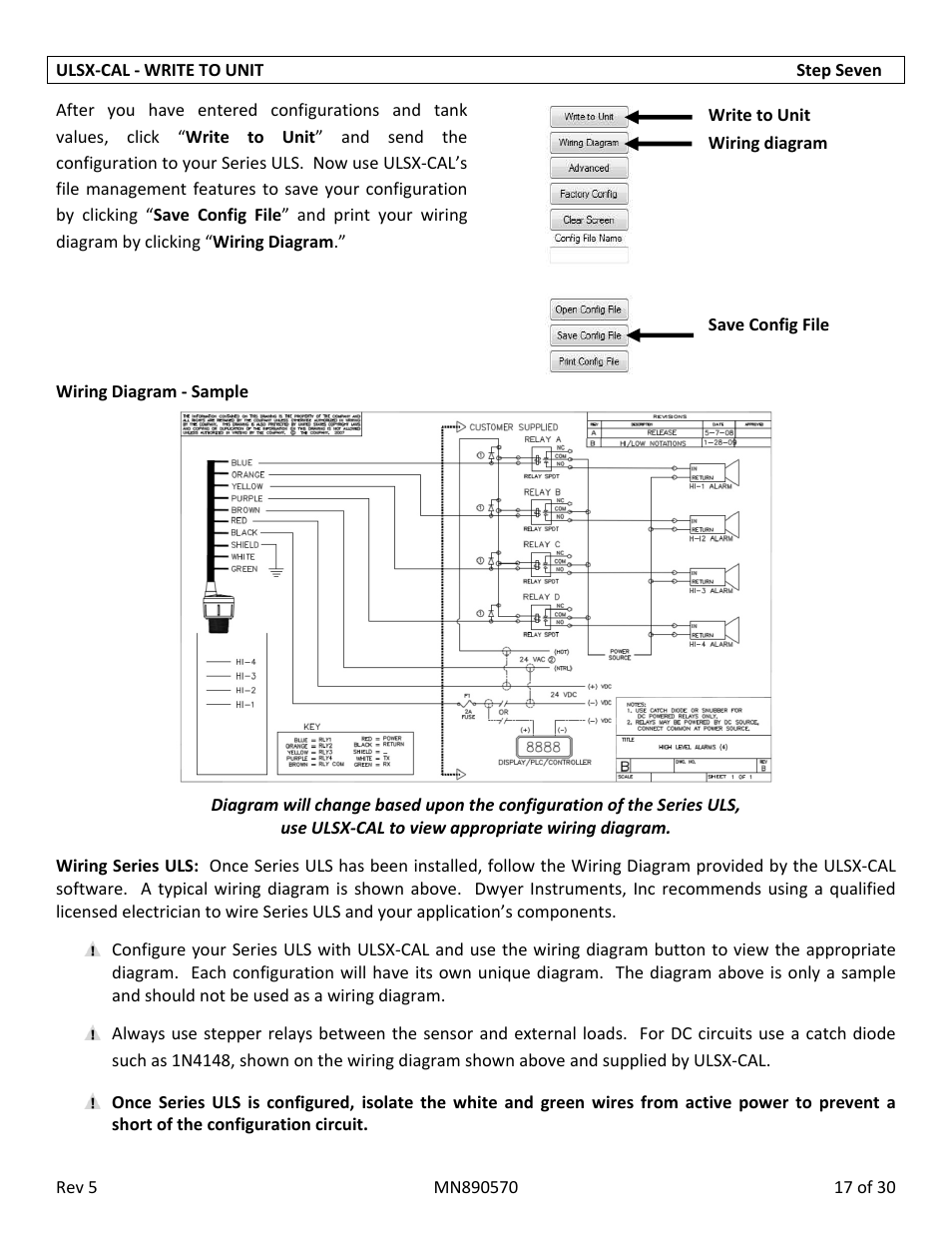 Dwyer ULSS User Manual | Page 17 / 30