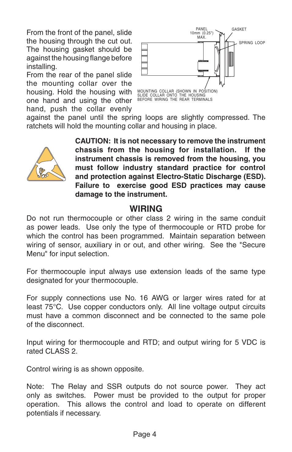 3djh #!54), O &or &or )nput #ontrol .ote | Dwyer 1500 User Manual | Page 4 / 16