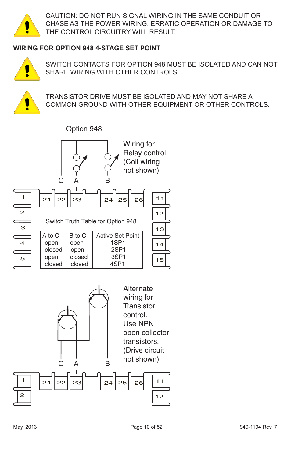 Option 948 c a b | Dwyer 2600 User Manual | Page 10 / 52