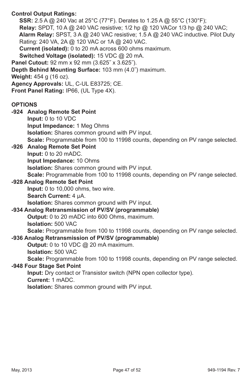 Dwyer 2600 User Manual | Page 47 / 52