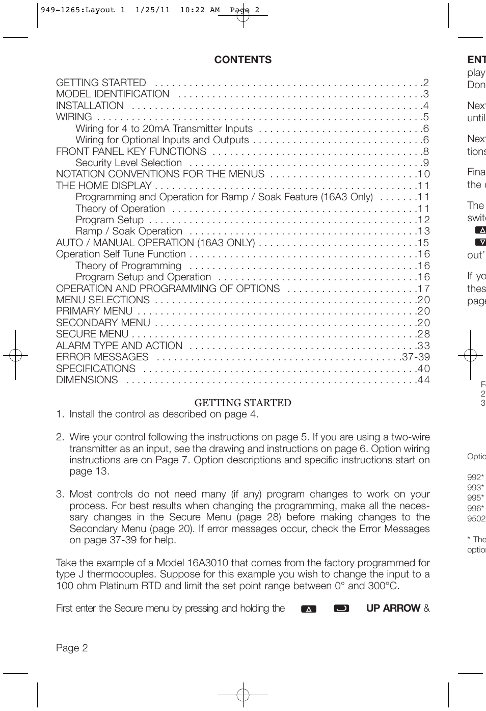 Dwyer 16A User Manual | Page 2 / 44